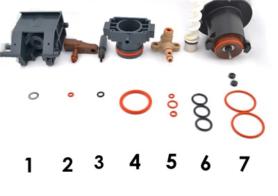 Ремкомплект ЗУ+растворимые Phedra EVO/Old (14 уплотнителей) SAECO (A) RMK/sv9gr14