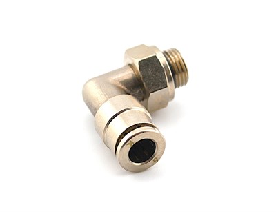 Быстросъёмный цанговый фитинг D=6  1/8 G1 угловой поворотный BSFU/D6-1/8n