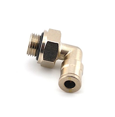 Быстросъёмный цанговый фитинг D=4  1/8 G1 угловой поворотный BSFU/D4-1/8n