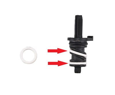 Уплотнительное кольцо МАЛЕНЬКОЕ (VITON) штока крана пар/вода Esam DELONGHI (A) 7313216621/2