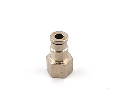 Быстросъёмный цанговый фитинг D=4 с внутренней резьбой 1/8 G1 прямой BSFP/D4-1/8v
