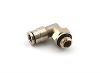 Быстросъёмный цанговый фитинг D=5  1/8 G1 угловой поворотный BSFU/D5-1/8n