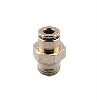 Быстросъёмный цанговый фитинг D=4 с наружной резьбой 1/8 G1 прямой BSFP/D4-1/8N