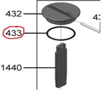 Кольцо уплотнительное Flow control valve Franke Evolution black 1T310646
