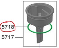 Кольцо уплотнительное Flow control valve Franke Evolution green 1T311876