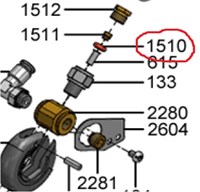 Кольцо уплотнительное автостимера Franke Evolution 1L301417
