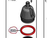 Кольцо уплотнительное верхнего поршня  Franke Spectra FM  50ММ 1L296241