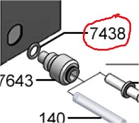 Кольцо уплотнительное штуцера подачи молока  Franke Spectra FM  white 1H328586
