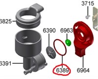 Кольцо уплотнительное корпуса мотора миксера  Franke Spectra, WMF bk325674