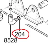 Кольцо уплотнительное на переходник помпы Franke Flair 1L296308/2