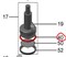 Кольцо уплотнительное верхнего поршня Franke Outlet Piston 43MM силикон 1T310382